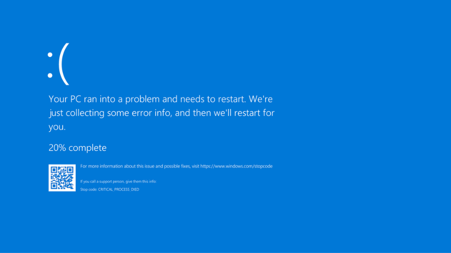 Bluescreen des Todesrammausfalls