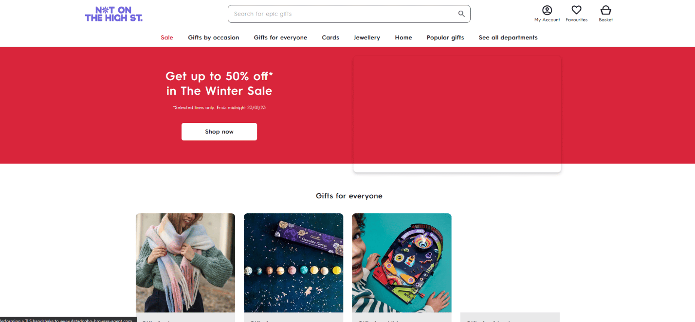 Site officiel de Notonthehighstreet