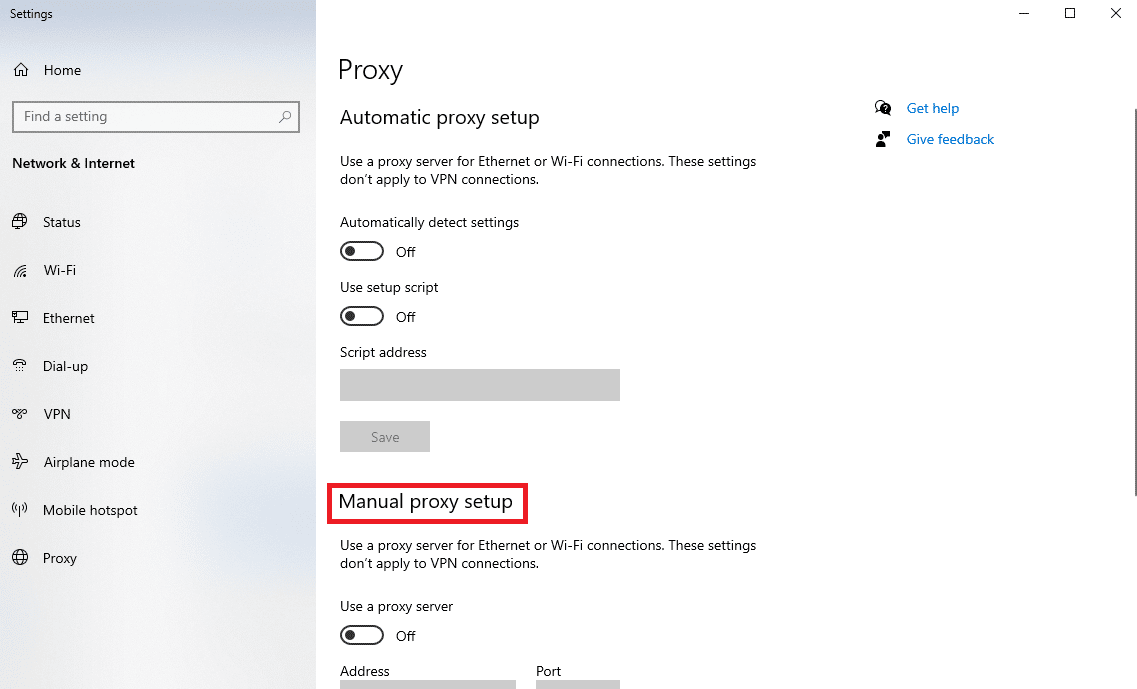 قم بالتمرير لأسفل وحدد موقع الإعداد اليدوي للوكيل. 13 طريقة لإصلاح عدم تحميل Twitter على Chrome