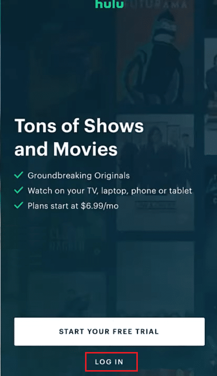 เข้าสู่ระบบแอป hulu