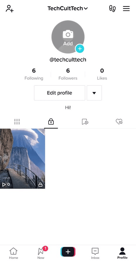 tiktok プロフィール