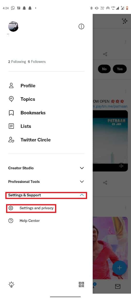 wybierz Ustawienia i prywatność. 11 sposobów na naprawienie niedziałającego Twittera na Androidzie i iPhonie