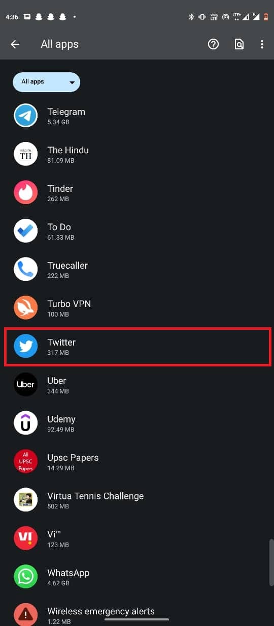 wybierz Twittera