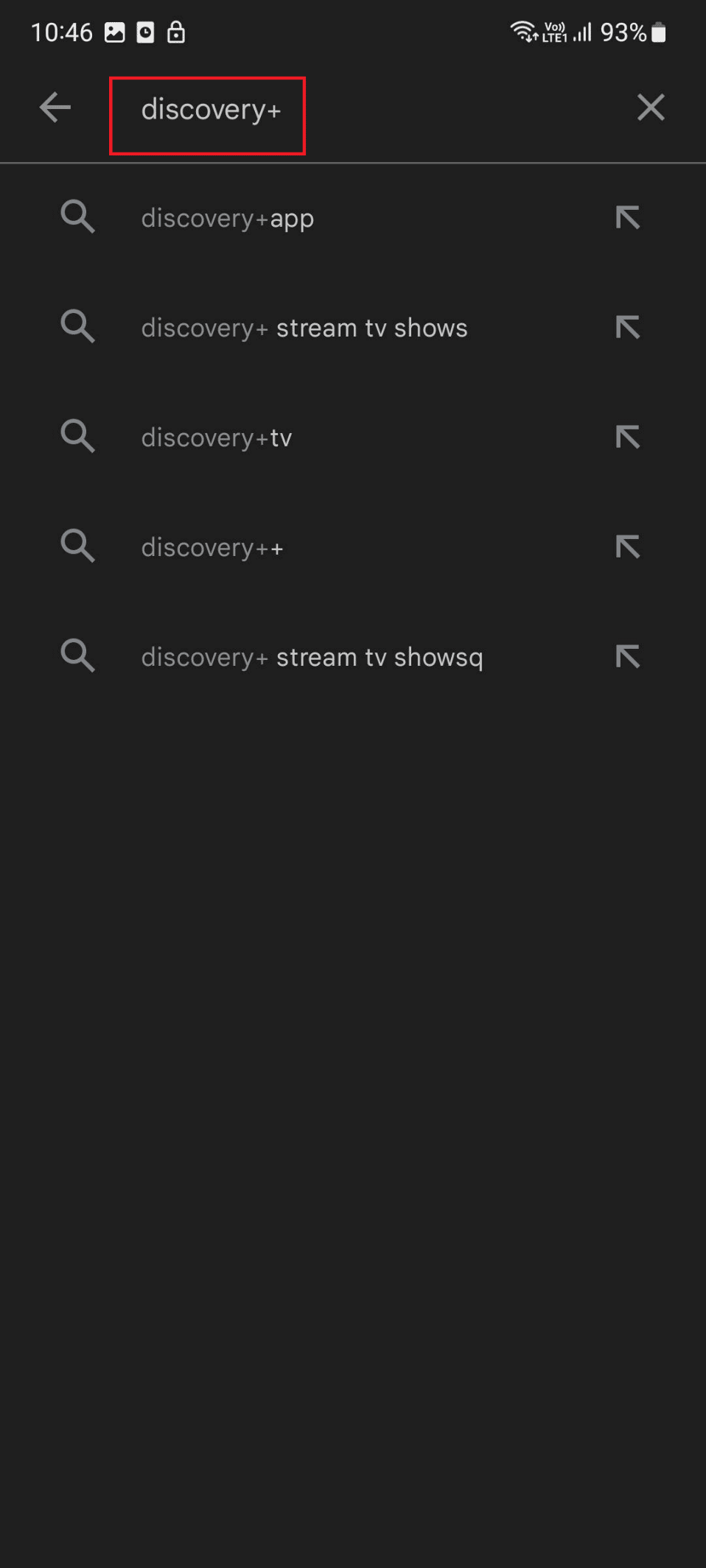 ディスカバリー プラス オン プレイ ストアを入力してください