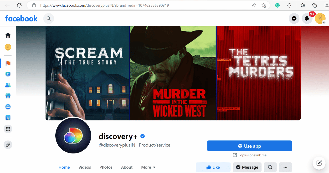 ディスコベイプラスの公式フェイスブックページ