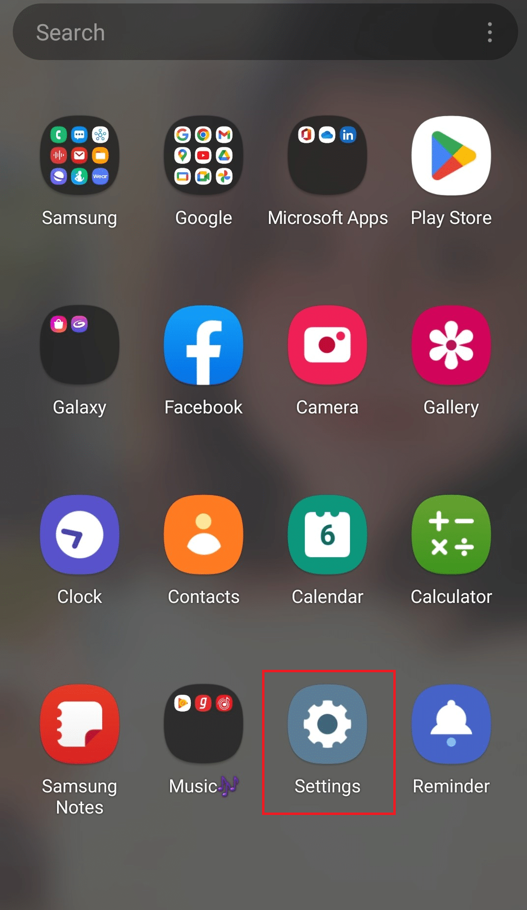 Deschide setările. Fix Bumble continuă să se blocheze pe Android