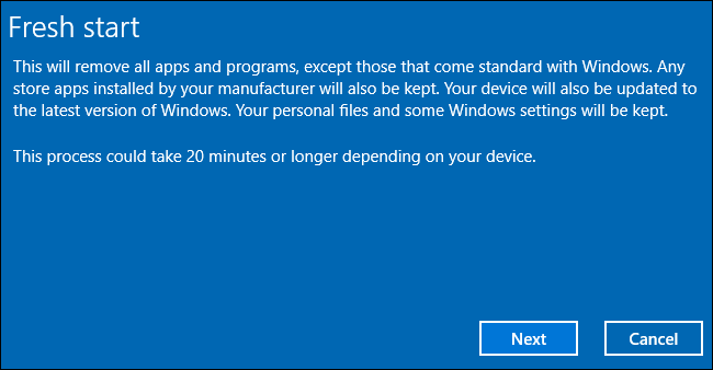 Ein Neustart installiert Windows neu und behebt möglicherweise Fehler, die Blue Screens of Death verursachen.