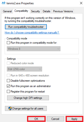 Kliknij Zastosuj, a następnie OK, aby zapisać zmiany | Dlaczego system Windows minimalizuje programy