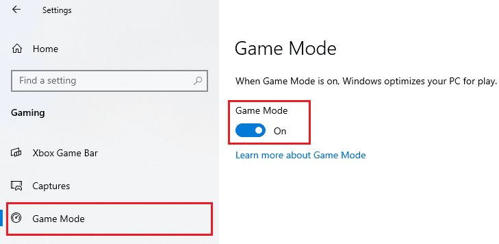 Sekcja Gry w lewym okienku — opcja Tryb gry — wyłącz przełącznik opcji Tryb gry | Dlaczego system Windows minimalizuje programy