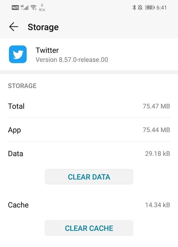 Appuyez sur EFFACER LE CACHE