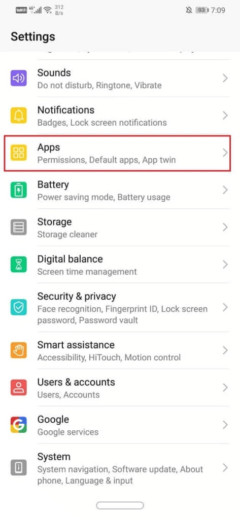 Ouvrez les applications. Corriger l'erreur Ce média n'est pas disponible sur Twitter