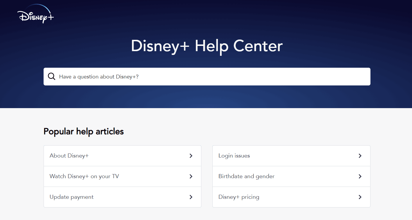 دعم عملاء Disney plus