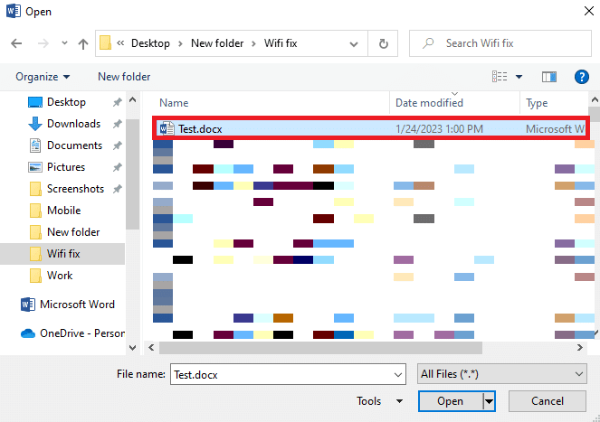 Individua il file problematico