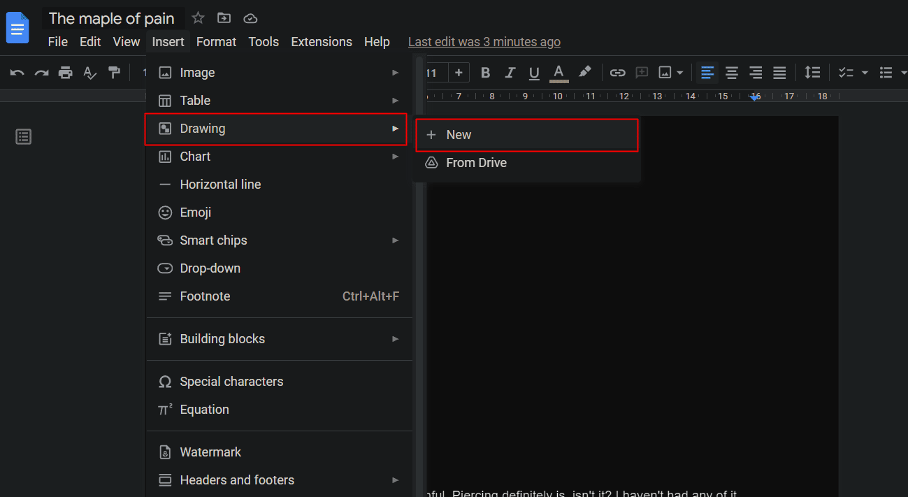 Inserisci disegno su Google docs | Suggerimenti e trucchi per Google Documenti