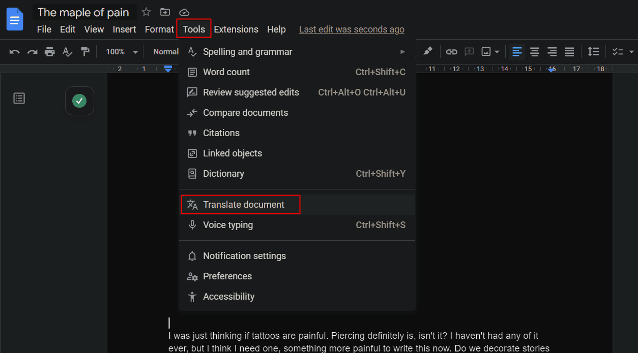 Traduci documento | Suggerimenti e trucchi per Google Documenti