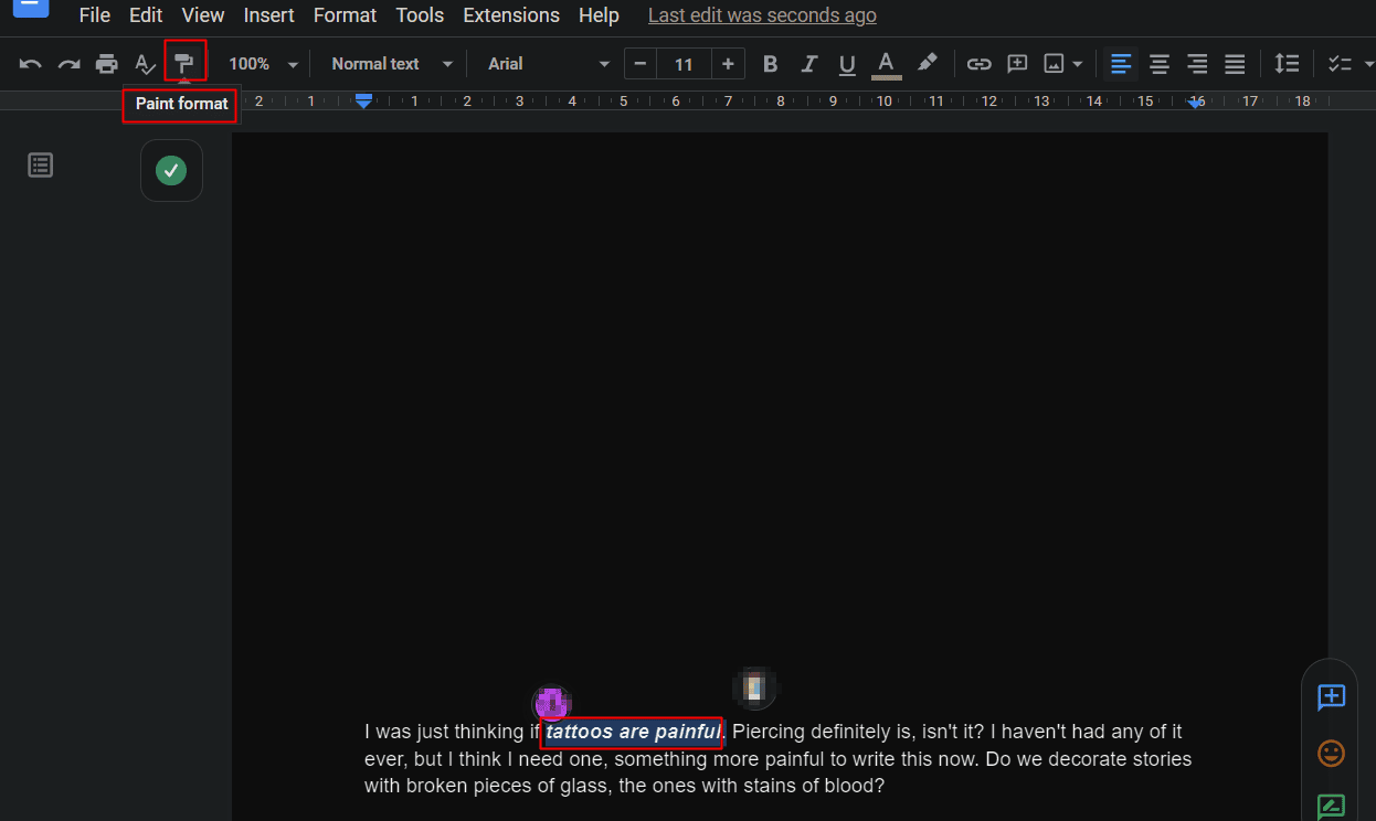 Formato vernice | Suggerimenti e trucchi per Google Documenti