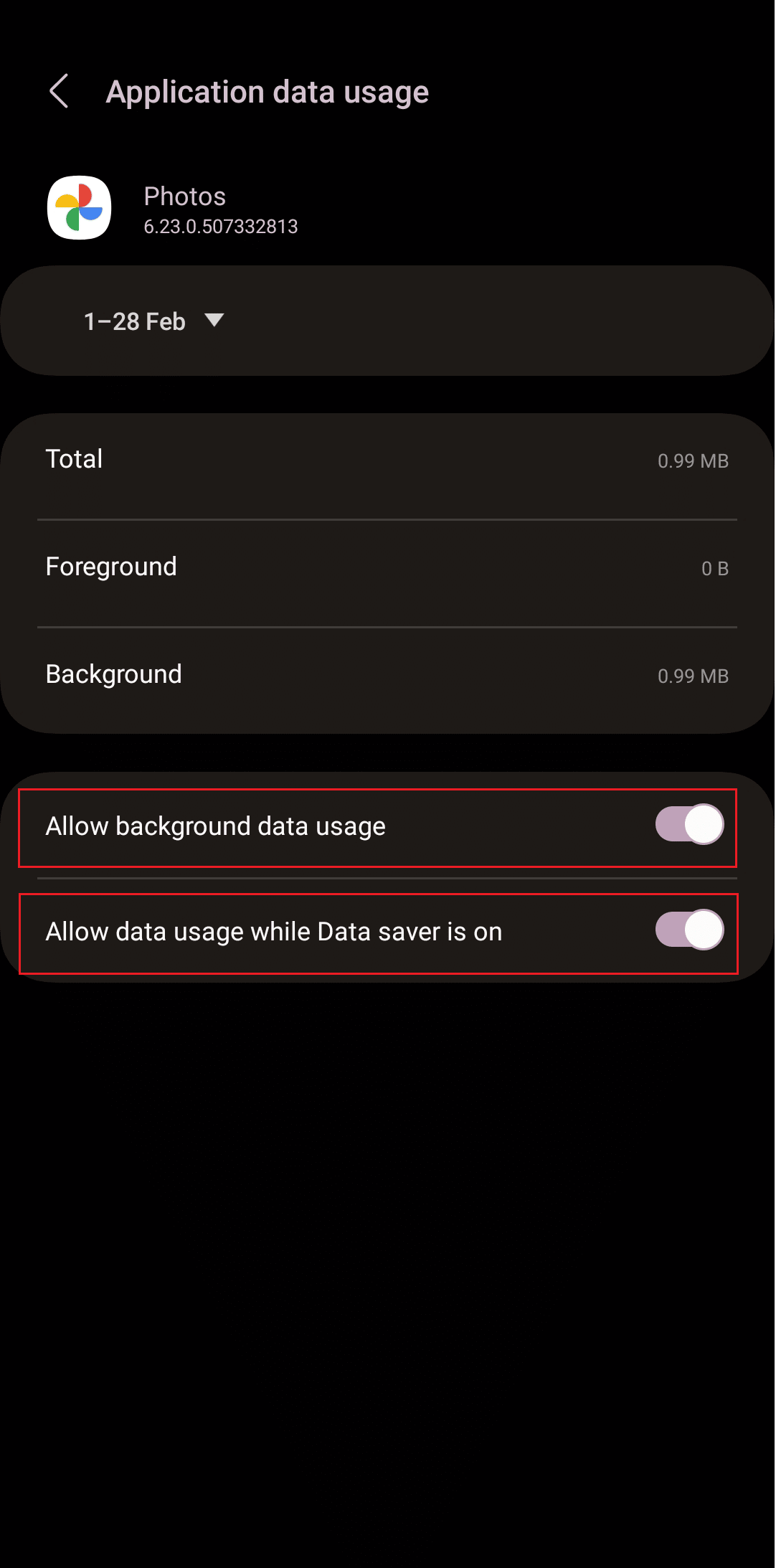 Autoriser l'utilisation des données en arrière-plan et Autoriser l'utilisation des données lorsque l'économiseur de données est activé | Correction des photos WhatsApp qui ne sont pas sauvegardées sur Google Photos sur Android