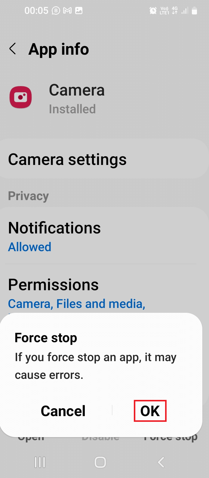 แตะที่ตัวเลือกตกลง วิธีแก้ไขรูปภาพพร่ามัวบน Android