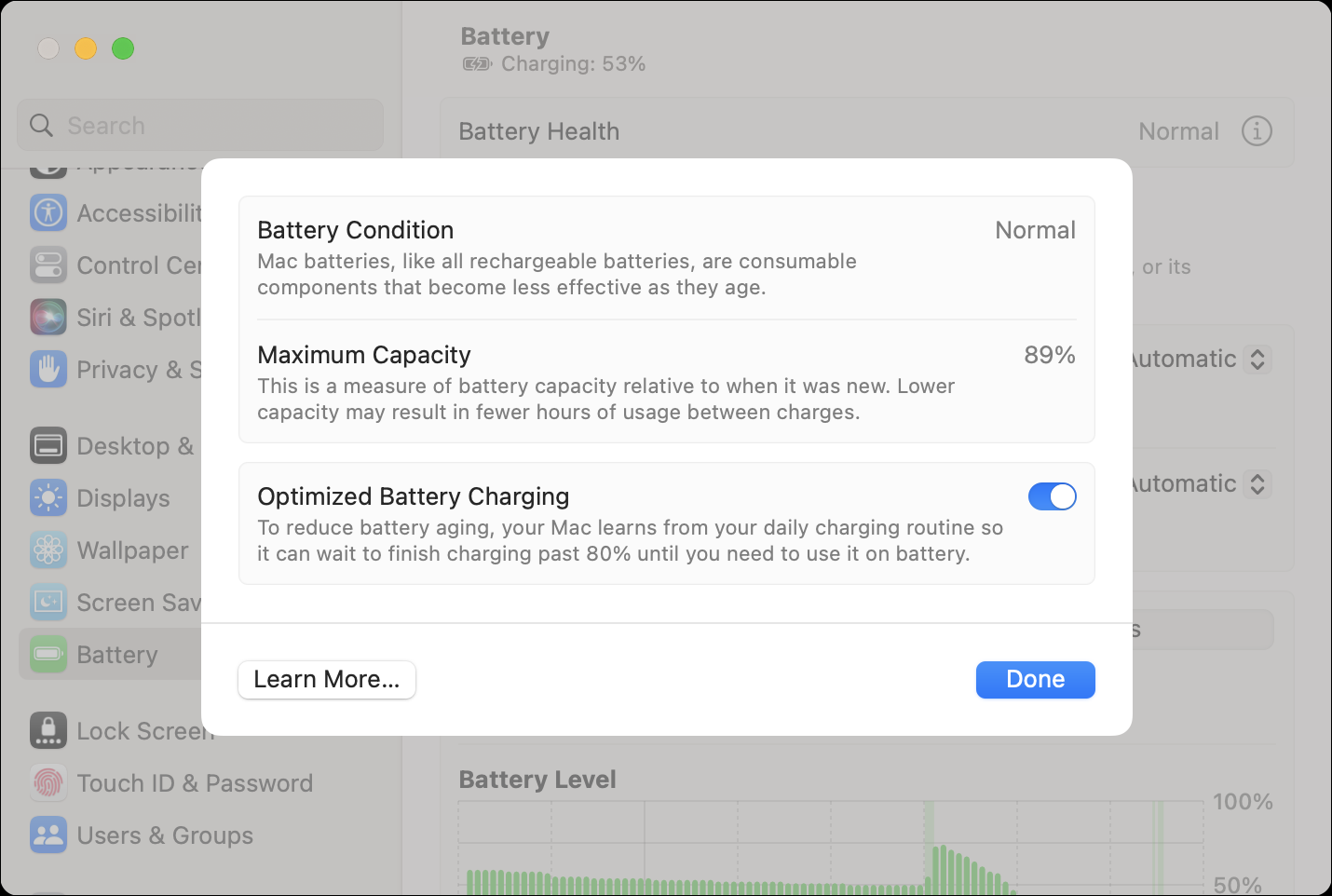 Controlla le condizioni della batteria del tuo MacBook