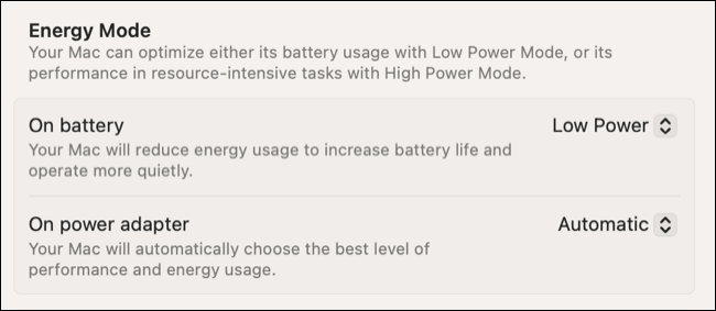 Abilita la modalità Risparmio energia sul tuo MacBook