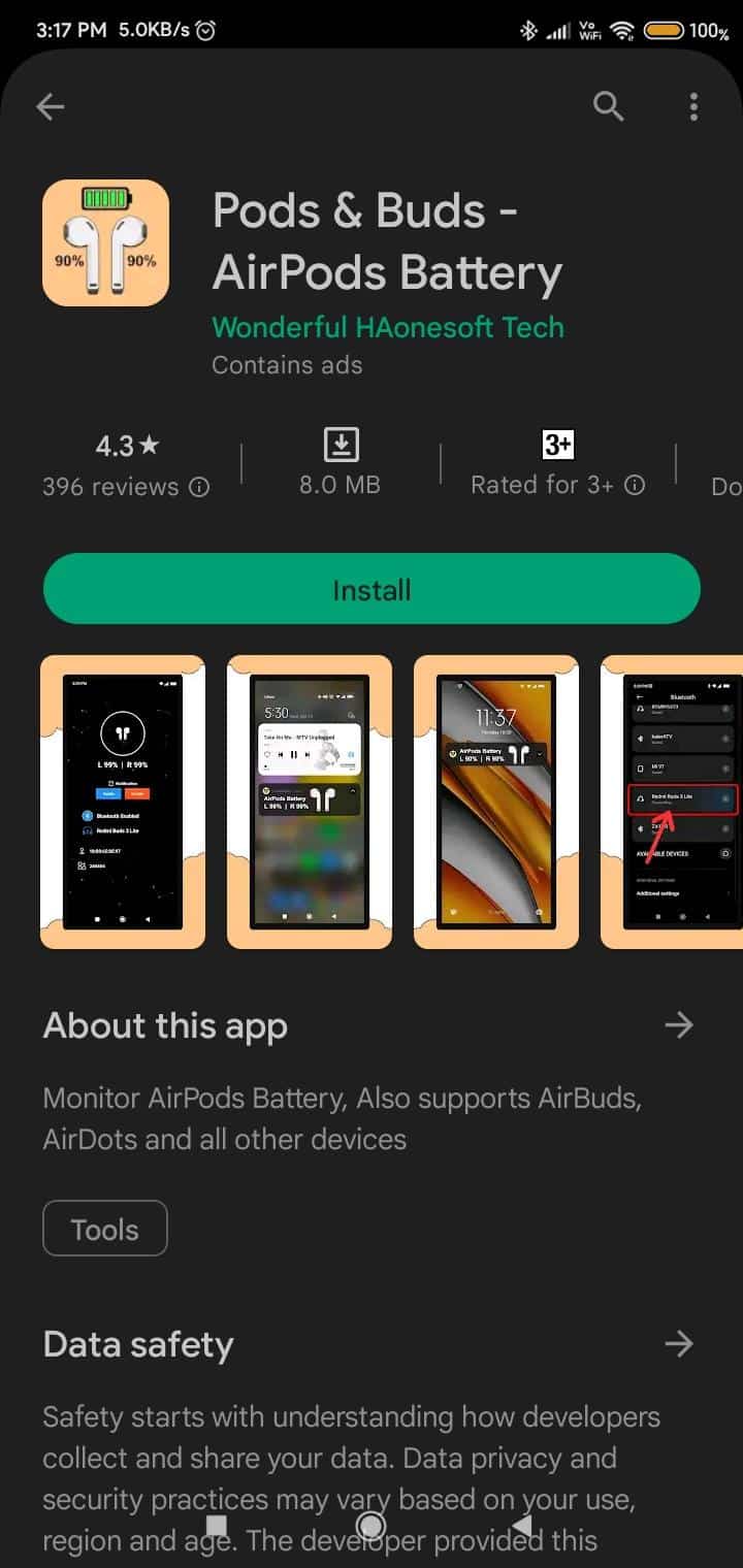 Pods and Buds - Baterai AirPods Google Play Store