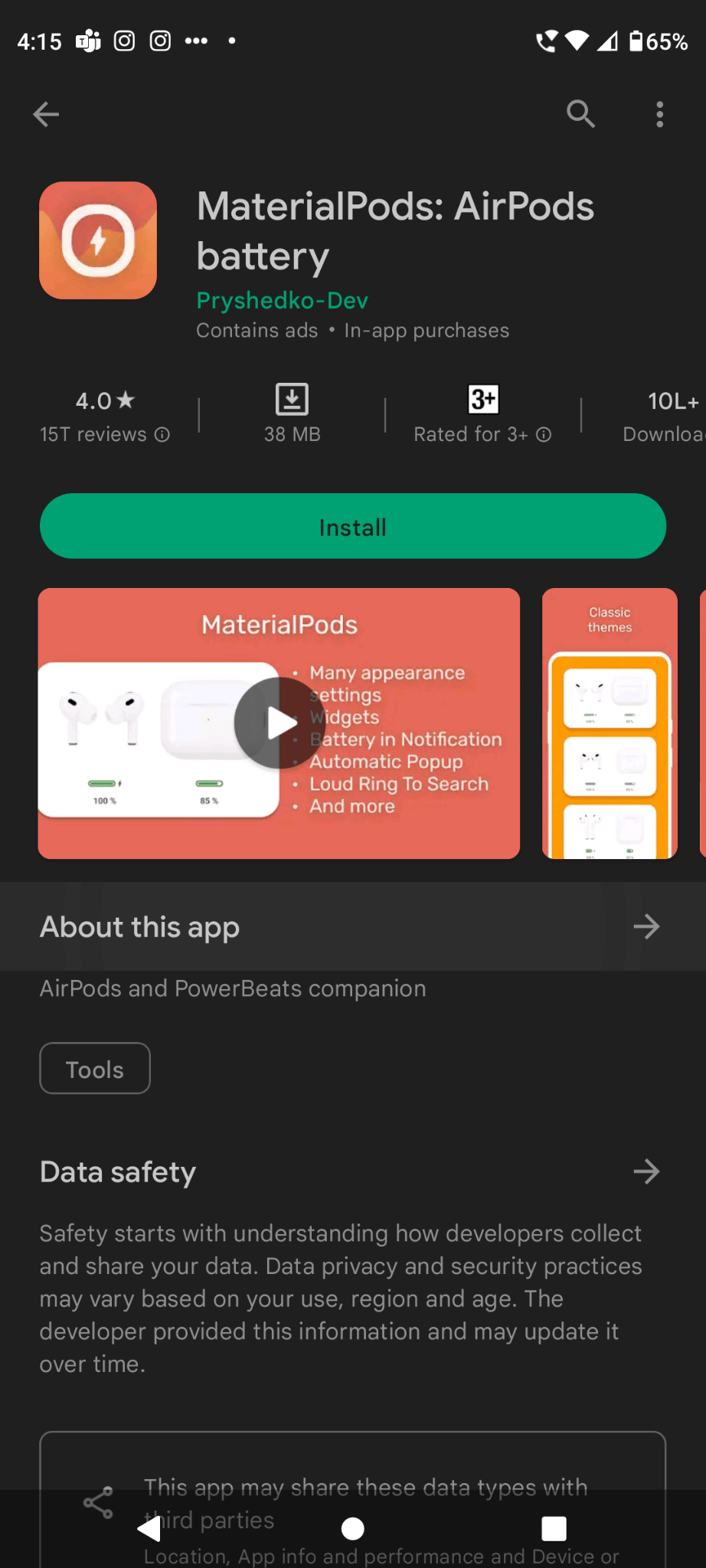 MaterialPods. 17 Aplikasi AirPods Terbaik untuk Android
