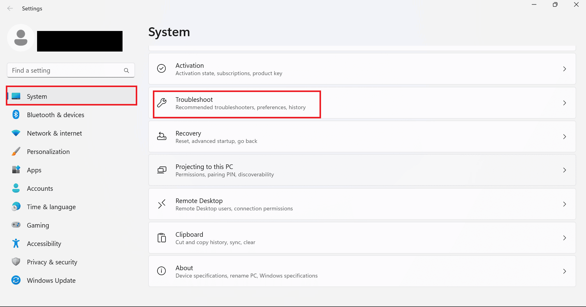 Fehlerbehebung bei den Einstellungen in Windows