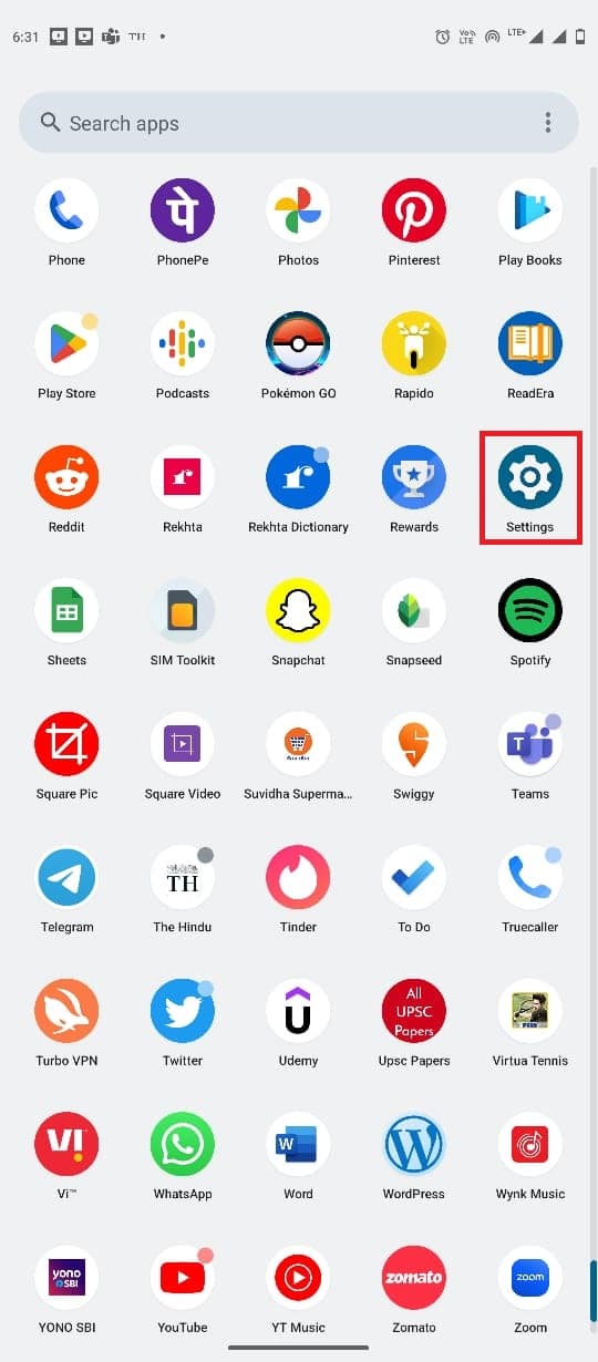 Deschide Setări din meniul telefonului. Ar trebui să dezactivez încărcarea optimizată a bateriei?