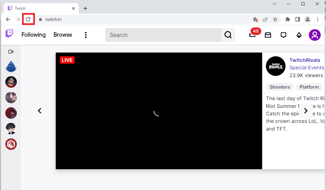 Actualiser la page Web