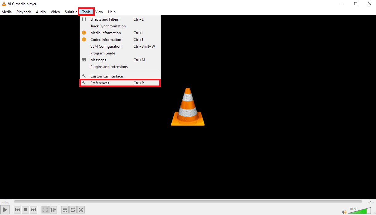 คลิกที่การตั้งค่า วิธีแก้ไข Video Lag ใน VLC Media Player บน Windows