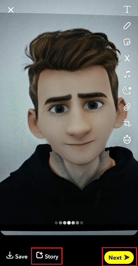 Atingeți Următorul sau Povestea pentru a partaja Snap-ul cu oricine doriți | Cum să obțineți filtrul Disney Pixar pe Instagram