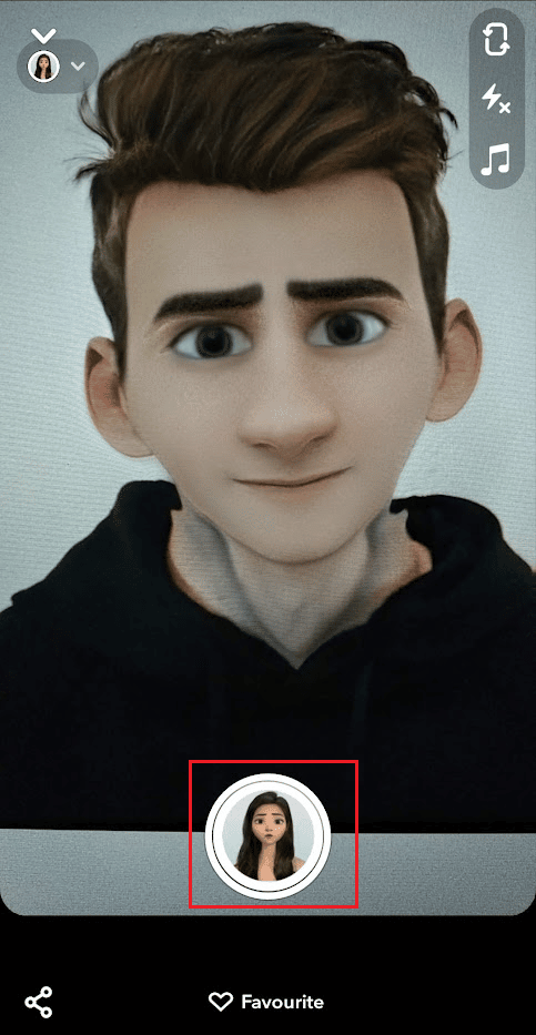 Atingeți pictograma Captură pentru a face clic pe clipa cu obiectivul selectat