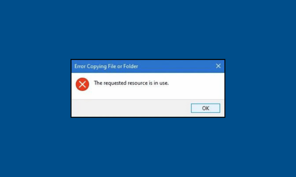 Solucionar el error El recurso solicitado está en uso