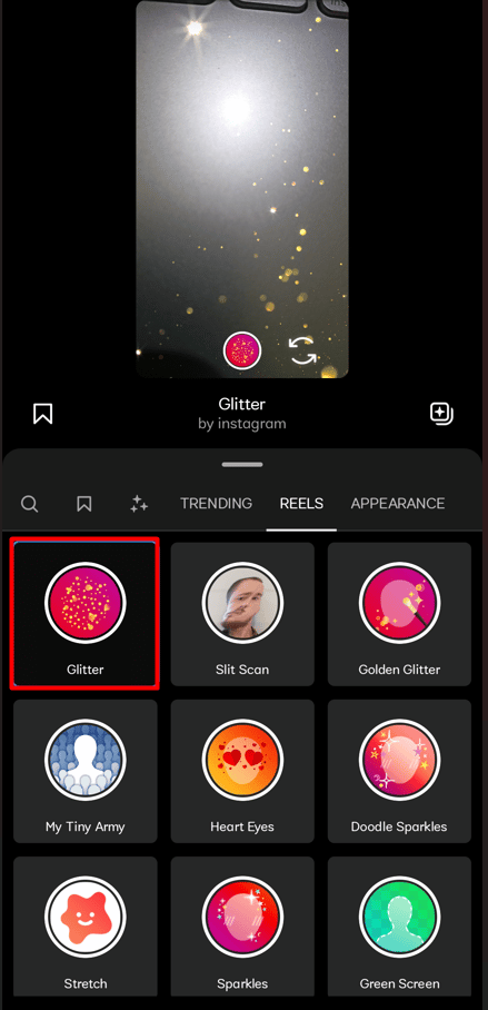 Tippen Sie auf den Filter, um zu sehen, wie er funktioniert.