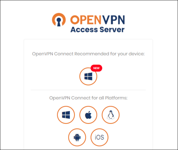 OpenVPN 클라이언트 다운로드