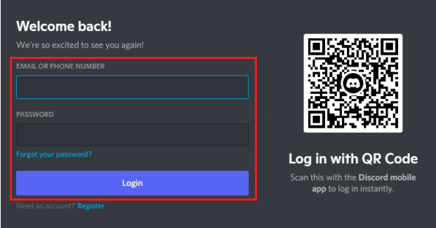 discord de conectare