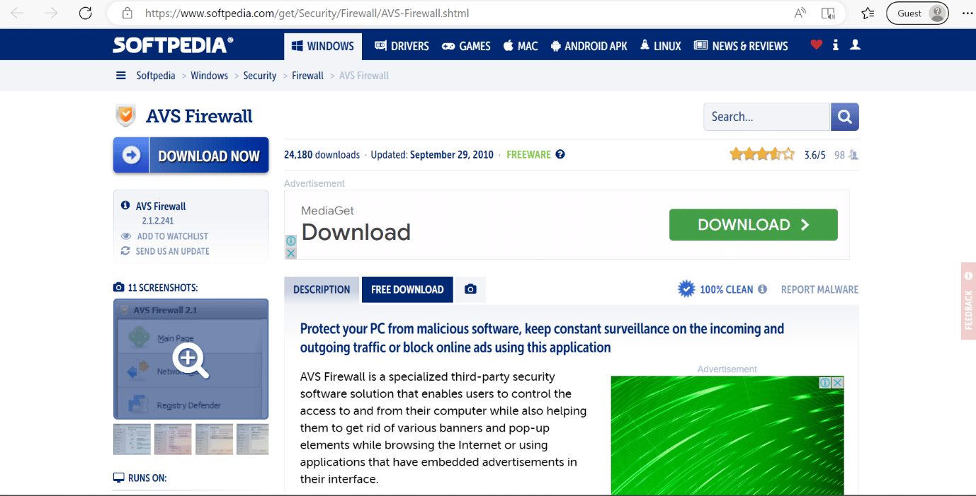 avs ไฟร์วอลล์ซอฟพีเดีย 18 ไฟร์วอลล์ฟรีที่ดีที่สุดสำหรับ Windows