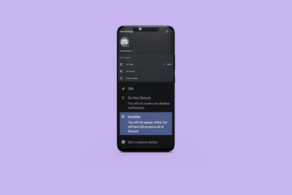 O que significa invisível no Discord?