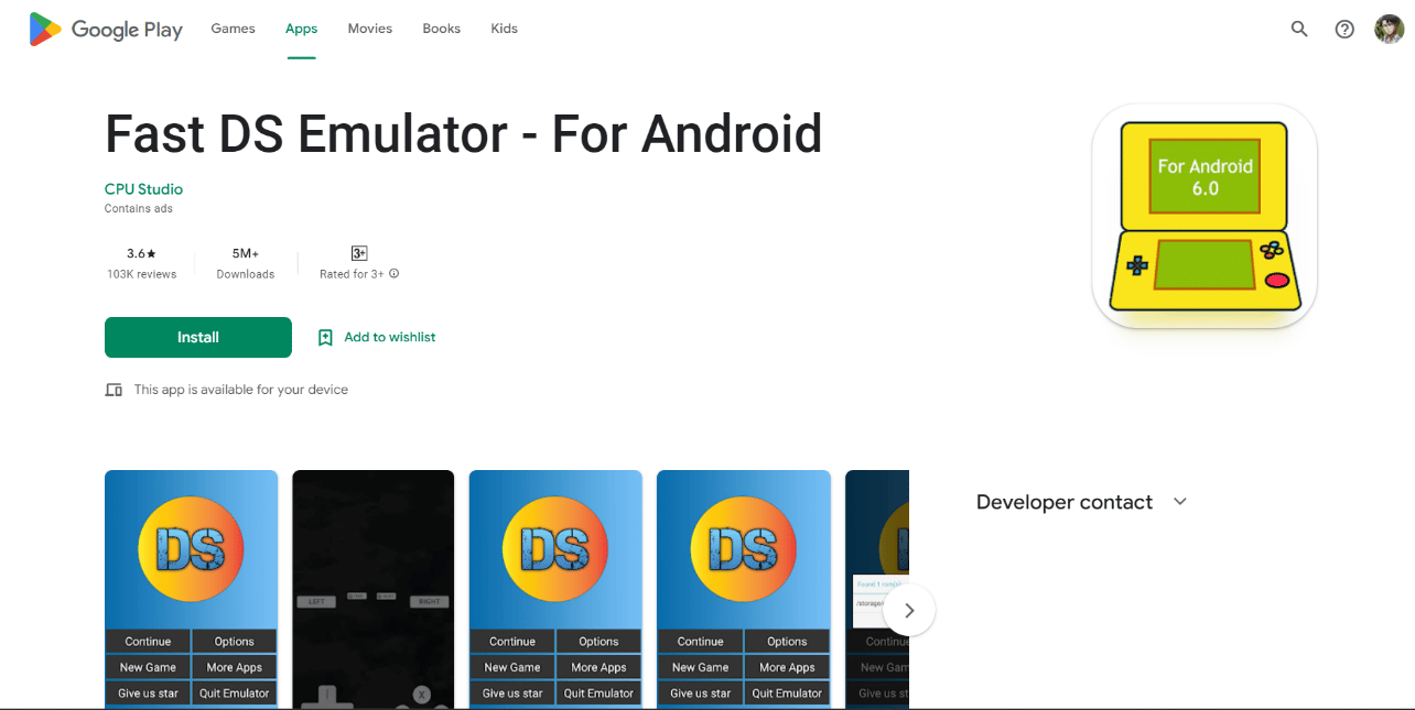 Emulador rápido de DS para Android