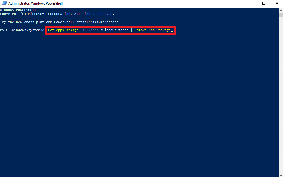 Windows Store-Befehl entfernen. Beheben Sie den Fehler, dass diese Anwendung zu viele Anforderungen gestellt hat