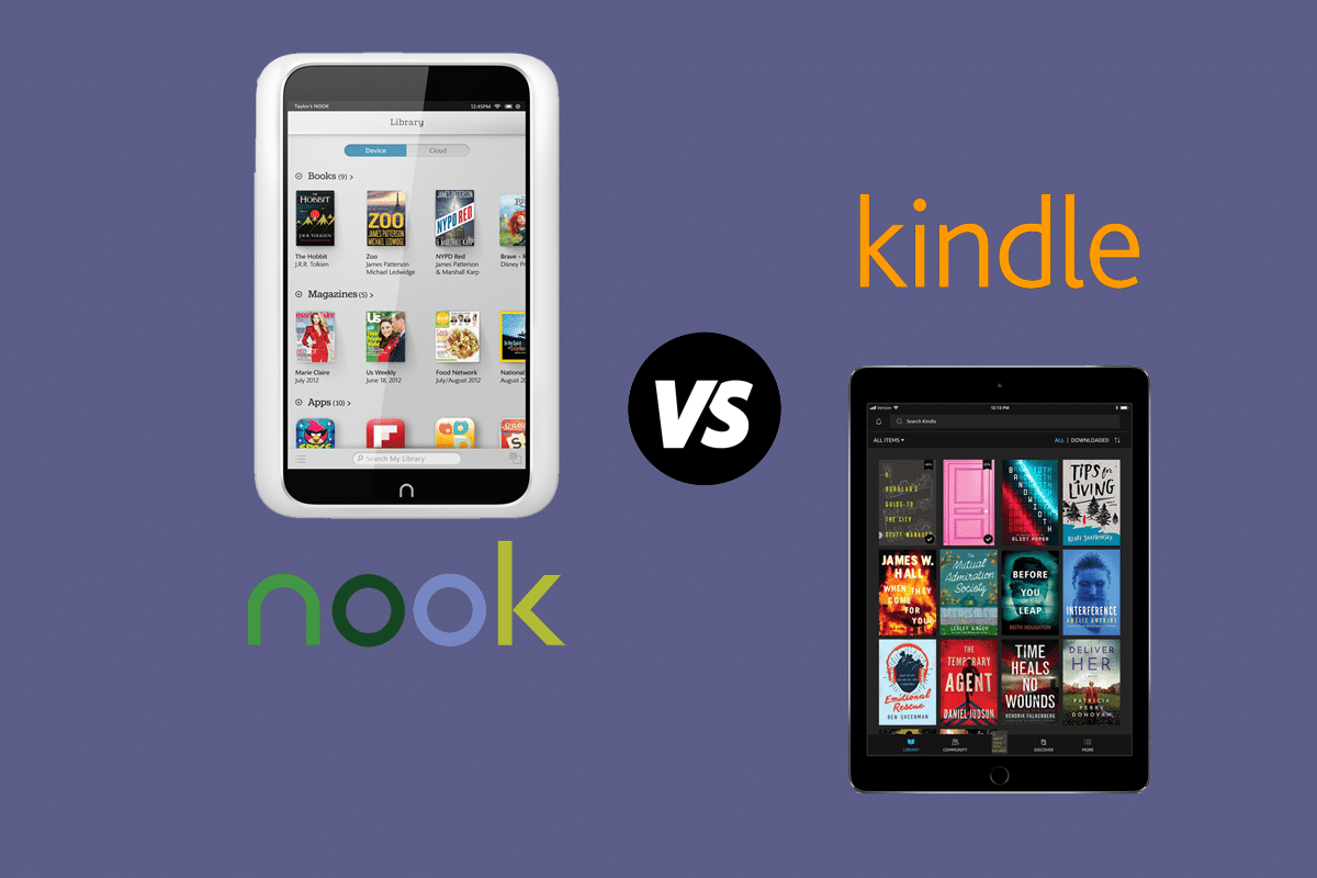 Nook vs. Kindle: Qual leitor de e-book é melhor para você?