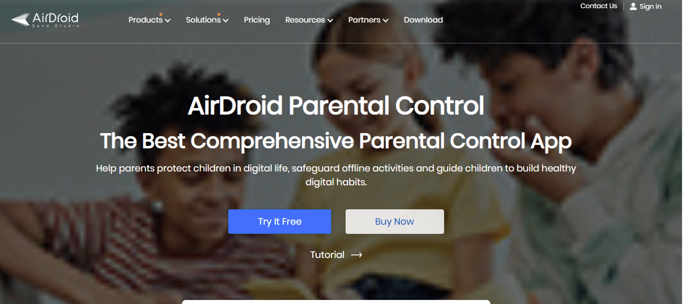 Halaman Kontrol Orang Tua Airdrop