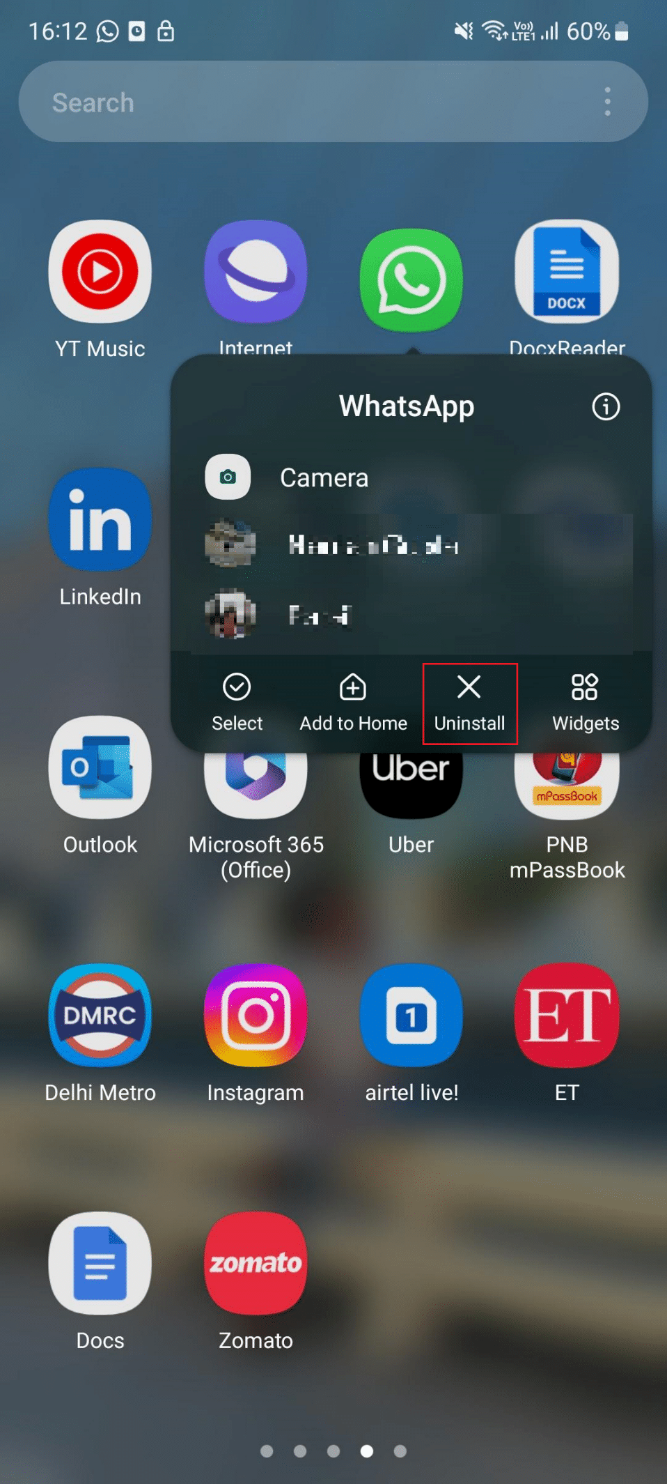 hapus instalan whatsapp