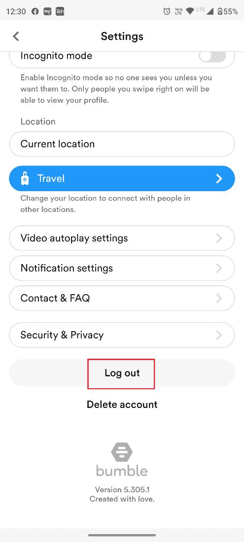 Ketuk Logout