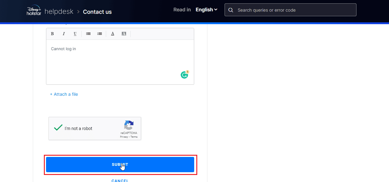 送信をクリックします。 Disney Plus AutoplayがChromeで機能しない問題を修正する8つの方法