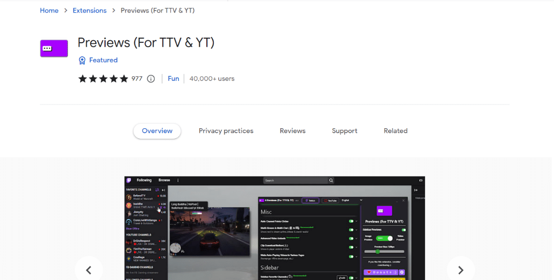 Previzualizări pentru TTV și YT. 25 de cele mai bune jocuri cu extensii Chrome