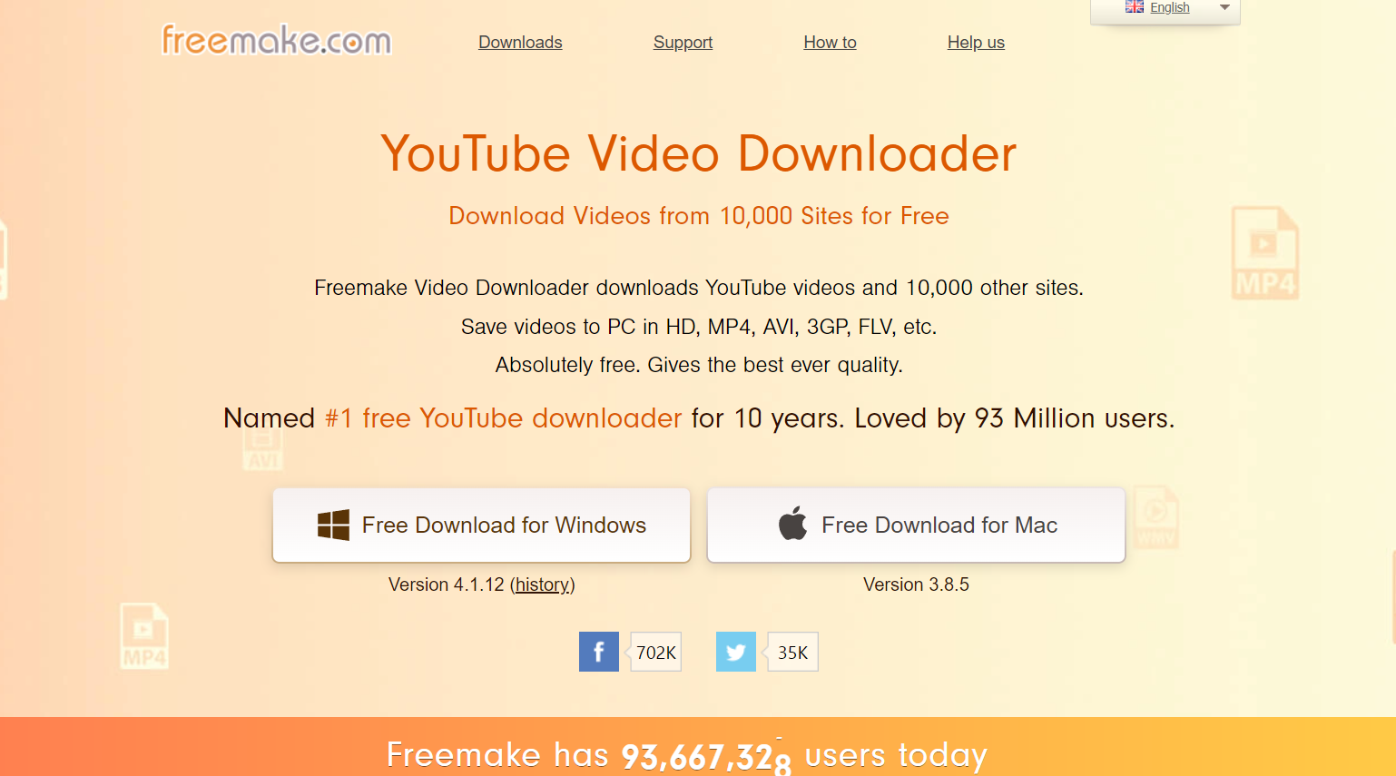 เครื่องมือดาวน์โหลดวิดีโอ Freemake 27 ดาวน์โหลดเพลย์ลิสต์ YouTube ที่ดีที่สุด