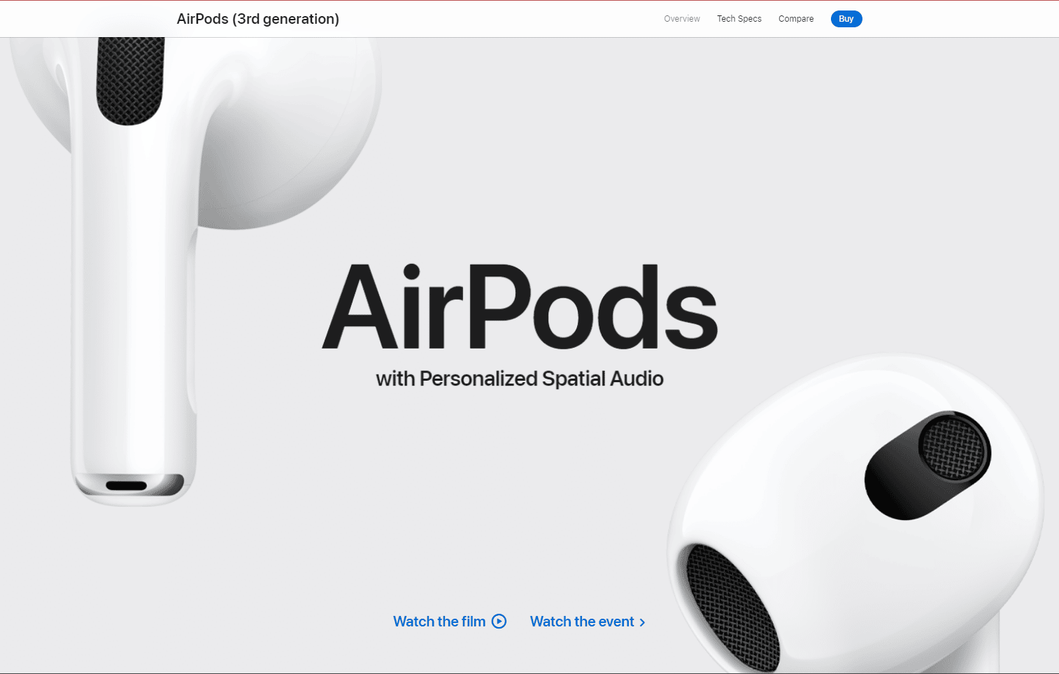 Resmi Apple AirPods 3. Nesil web sitesi. En iyi gürültü önleyici kulaklıklar