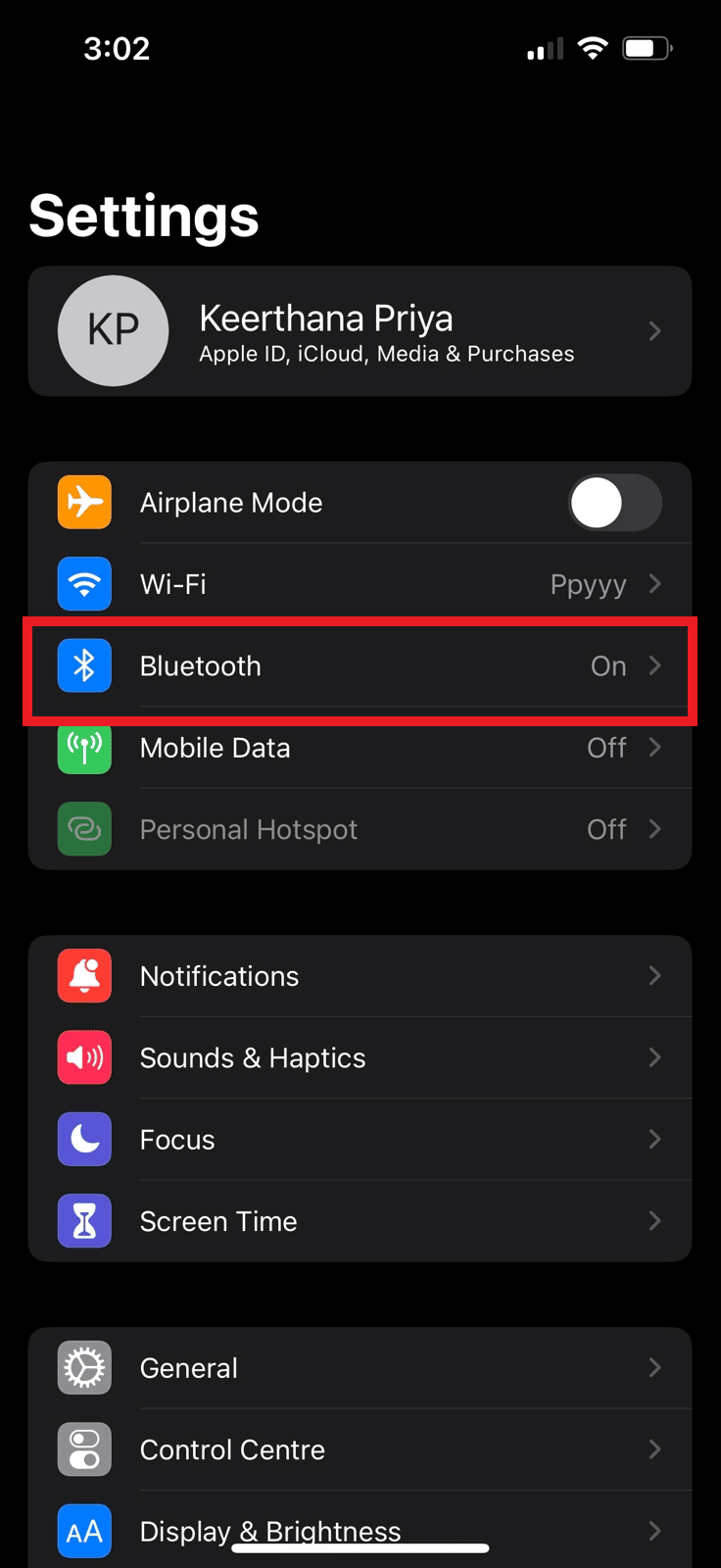 Перейдите к опции Bluetooth | | iPhone 11 перегревается iOS 15