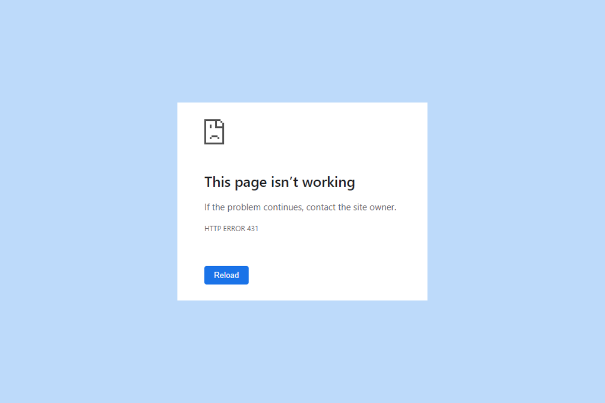 Napraw błąd HTTP 431 w Google Chrome
